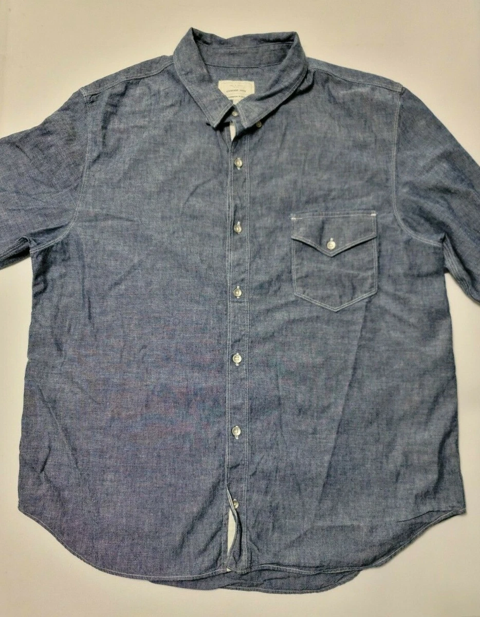 mens chambray shirt xxl