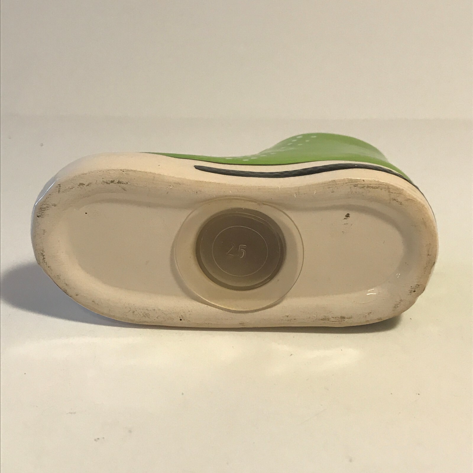 Green Sneaker High-Tops Ceramic Coin Bank 4.25" x 2" x 2.5"