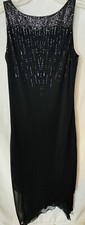 ByerToo! Women’s Sleeveless Dress With Glitter Lined Size Medium Made in USA