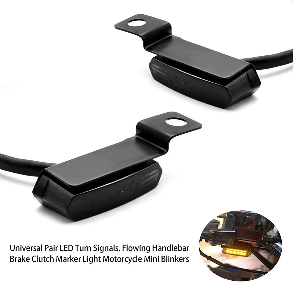 Señales de giro secuenciales de motocicleta luz de manillar fluida para Suzuki DRZ400SM Foto 3 de 4