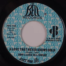 JIMMY & LOUISE TIG & COMPANY: A Love That Never BELL Northern Soul 45 Hear