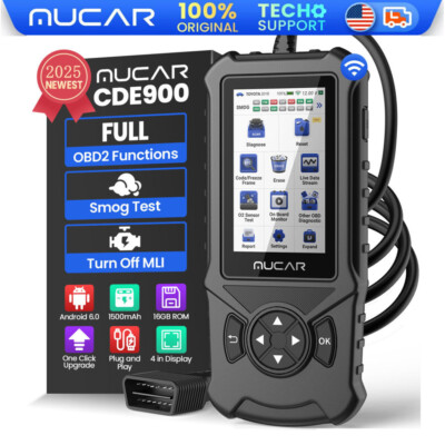 MUCAR CDE900 Free OBD2 Scanner Code Reader ABS/SRS Engine Diagnostic Scan Tool