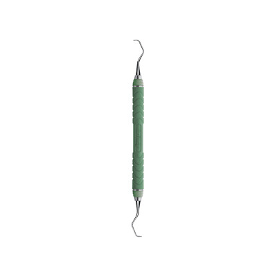 HU-FRIEDY #7/8 CURETTE RIGID, EE2 #8 RESIN EIGHT GREEN HANDLE (x4)