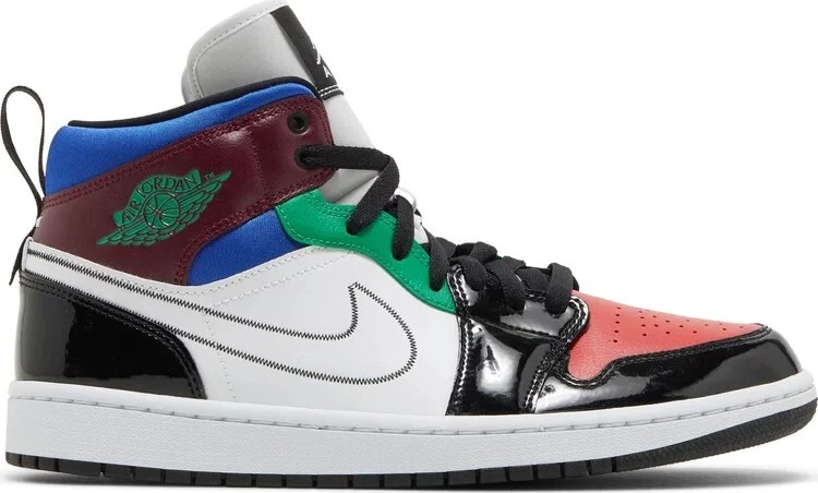 Jordan 1 Mid SE Black/Multicolor/White 2020 W for sale | eBay