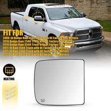 Towing Mirror Glass Heated Upper Passenger Rh Side For Dodge Ram 1500 2500 3500