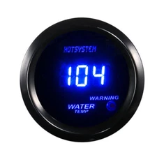 2" 52mm Blue Digital LED Fahrenheit Water Temp Temperature Gauge Black US /