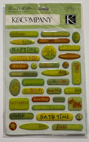 K & Company 12x12 Scrapbook Kit-Variations-Sea Glass, Baby Boy, Poppy Seed, More - Picture 55 of 84