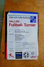 Plakat Hallen-Fußball-Turnier Duisburg 1988 Original Top!