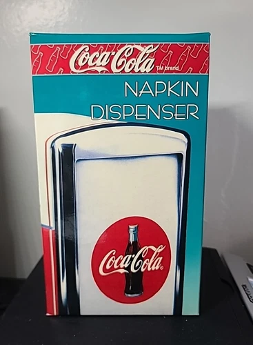 Vintage 90s Coca Cola Coke Napkin Dispenser Napkin Holder New