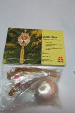 Vintage 1976 Lee Ward Christmas Beaded Ornament Kit Candle Glow Never Opened