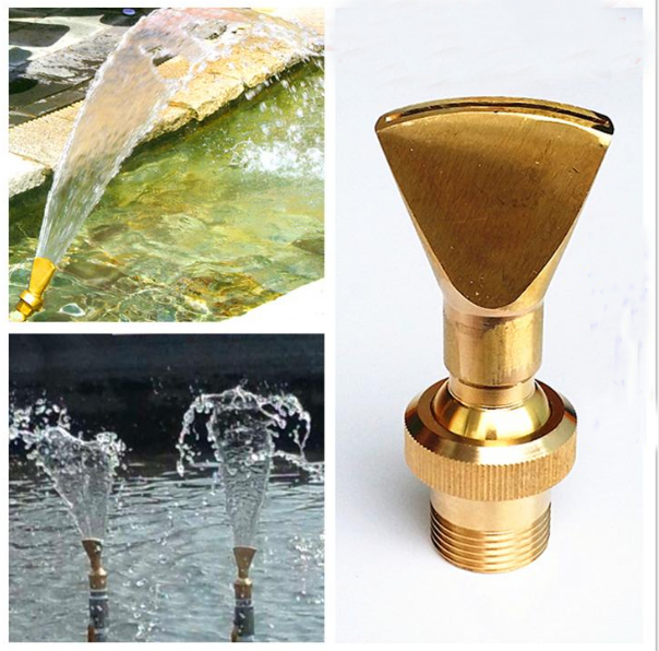 1” DN25 Female Fan Shape Sprinkler Brass Yard Garden Water Fountain