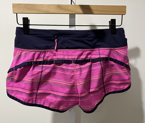 Navy Elevation Stripe Speed Shorts 