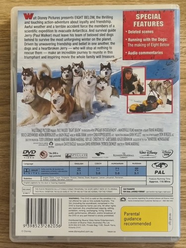 • Eight Below (Ref:7) • DVD • Region 4 • Walker Greenwood Bloodgood Biggs - Picture 2 of 3