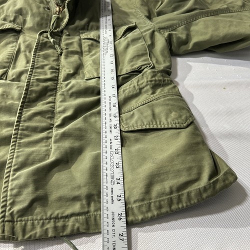 Abrigo Chaqueta de Campo Vintage M-65 Ejército de Estados Unidos OG-107 Militar Vietnam Mediano Corto? - Imagen 12 de 17