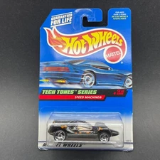 Hot Wheels Tech Tones Speed Machine Black Diecast 1/64 Scale Collector #747