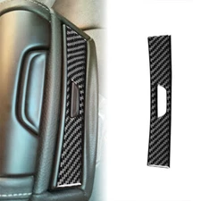 For BMW 7 Series G11 G12 Vinyl Carbon Fiber Rear Drain Cup Holder Switch Trim 1X