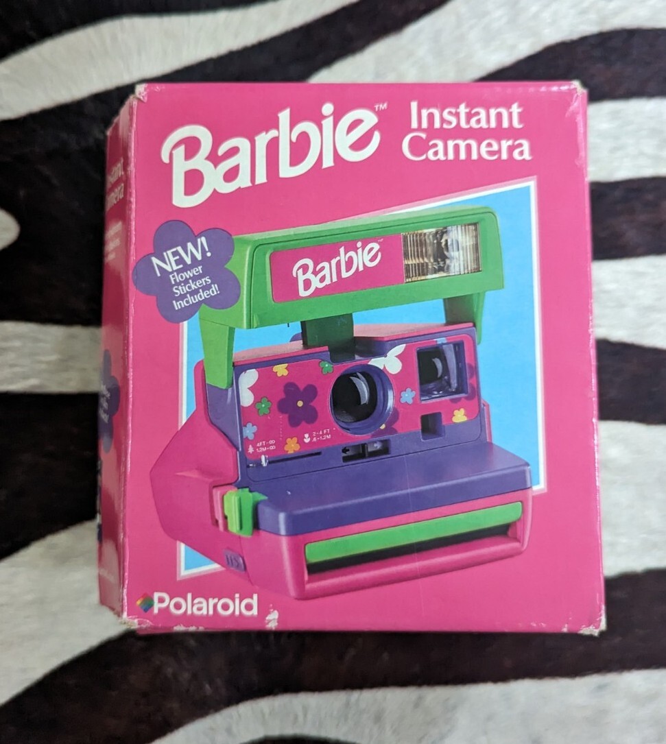 VTG Rare Barbie Polaroid 600 Camera With Original Box GUC | eBay