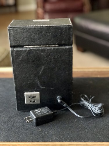 Orologio singolo Heiden a batteria o AC - pelle nera - EX usato condizioni - Foto 3 di 10