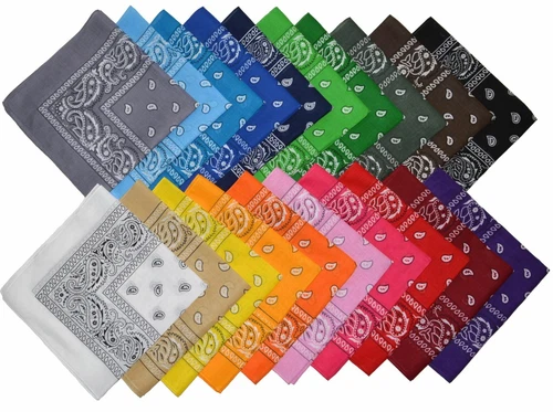 Bandana Wrap Biker Nikki Shawl Scarf Paisley Headscarf Cotton Mouth Cover