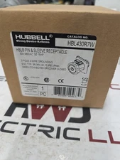 NEW Hubbell HBL430R7W 30A AMP 3P 4 WIRE WATERTIGHT Pin and Sleeve  Receptacle