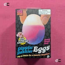 Needoh Dippin' Dazzler Eggs Color Changing Squishy Egg Nosey Posey Pink
