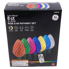 GE Color Effects 8-Marker Color Changing Christmas Light Bulb Pathway Markers