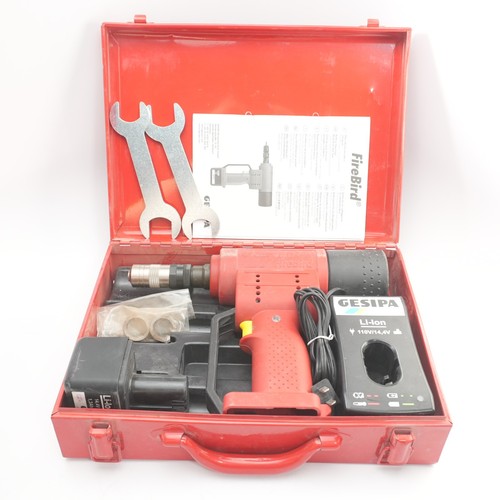 Gesipa Firebird Pro Cordless Blind Rivet Nut Setting Gun w/ Battery & Charger
