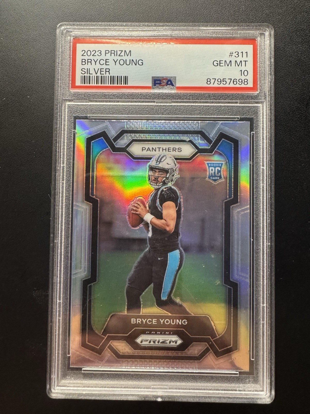 2023 Panini Prizm Bryce Young RC Silver Rookie #311 Panthers PSA 10 GEM MINT