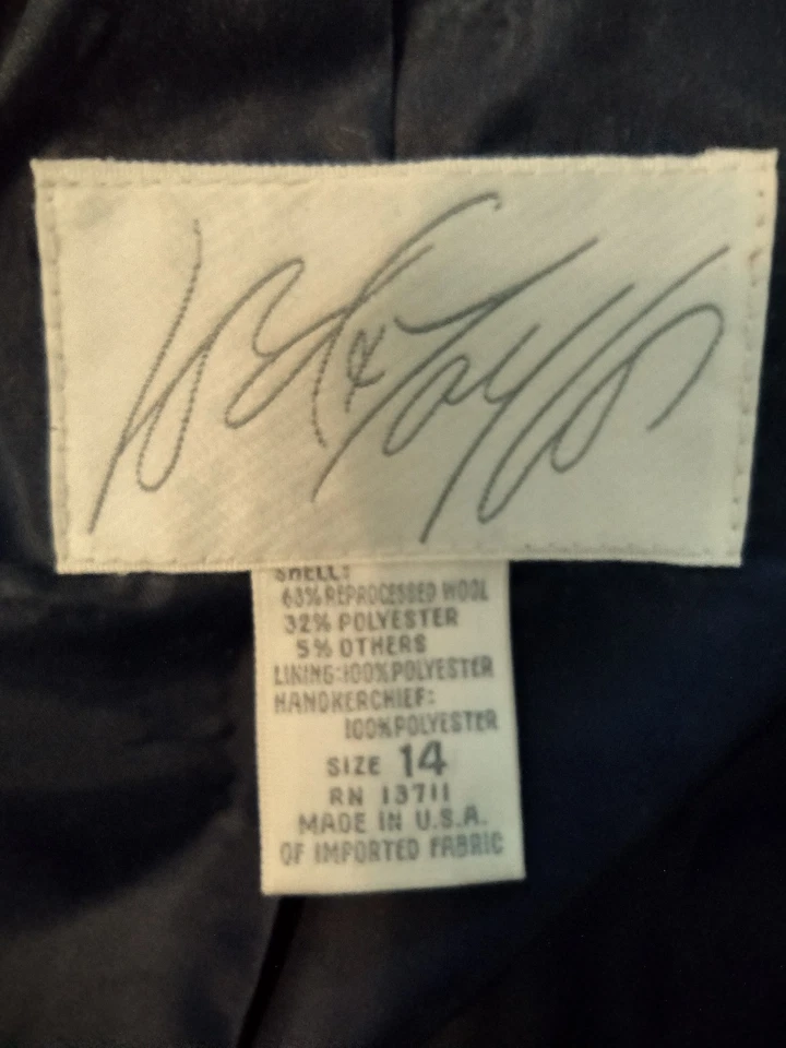 Conjunto de falda blazer vintage de lana a cuadros talla mediana Lord And Taylor Preppy Academia Foto 4 de 4