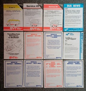 South Yorkshire Transport 12 Bus Timetables North Sheffield & Little Nipper