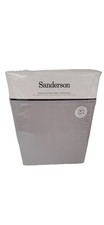 Image of New Sanderson Single Fitted Sheets 2 Pack 300TC Cotton Sateen Silver / Grey