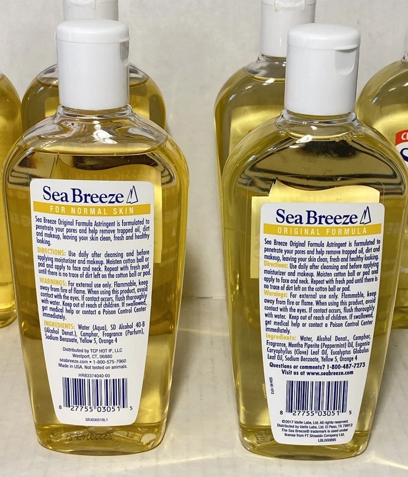 Sea Breeze Astringent Fórmula Original Clásica Limpieza 10 OZ Lote de 6 Piel Normal Foto 3 de 4