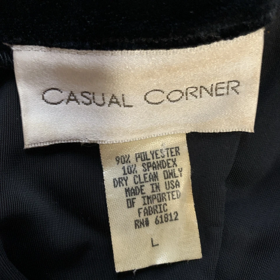 Mono informal de terciopelo esquinero para mujer talla XL negro manga corta EE. UU. Foto 4 de 4