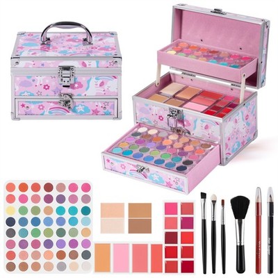 Hot Sugar Unicorn Makeup Kit for Teens Train Case Portable Makeup Gift Set HS23