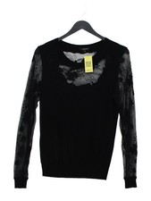 Claudia Strater Women's Top UK 10 Black Viscose with Polyester, Polyamide Basic