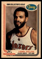1989-90 Fleer Franz Portland Trail Blazers Lionel Hollins Portland Trail Blazers