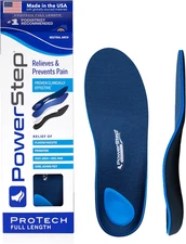 Full Length Orthotic Insoles, Medical Grade, Arch Support Inserts, for Relieving