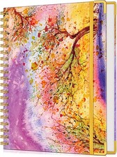 Lined Spiral Notebook Journal for Women, 150 Pages Cute Notebooks 5.75  x 8.38  ,