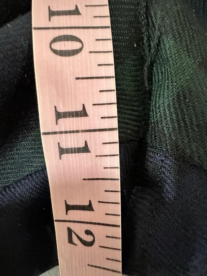 8 pantalones vintage Lauren Ralph Lauren para mujer a cuadros azul verde Foto 4 de 4