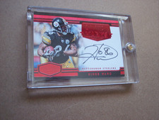 2016 Panini Plates & Patches Hines Ward card #8 Autographed 2/5 NM-MT