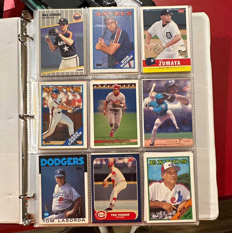 Fleer Topps Upper Deck MLB Baseball Card Lot of 9 - Doran Boone Carter +