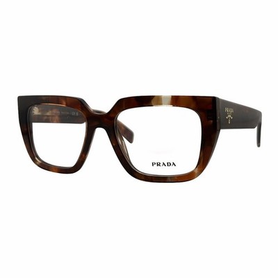 Prada PR A03V Havana Caramel Brown Eyeglasses Frames 52mm 18mm 140mm - 14P-1O1