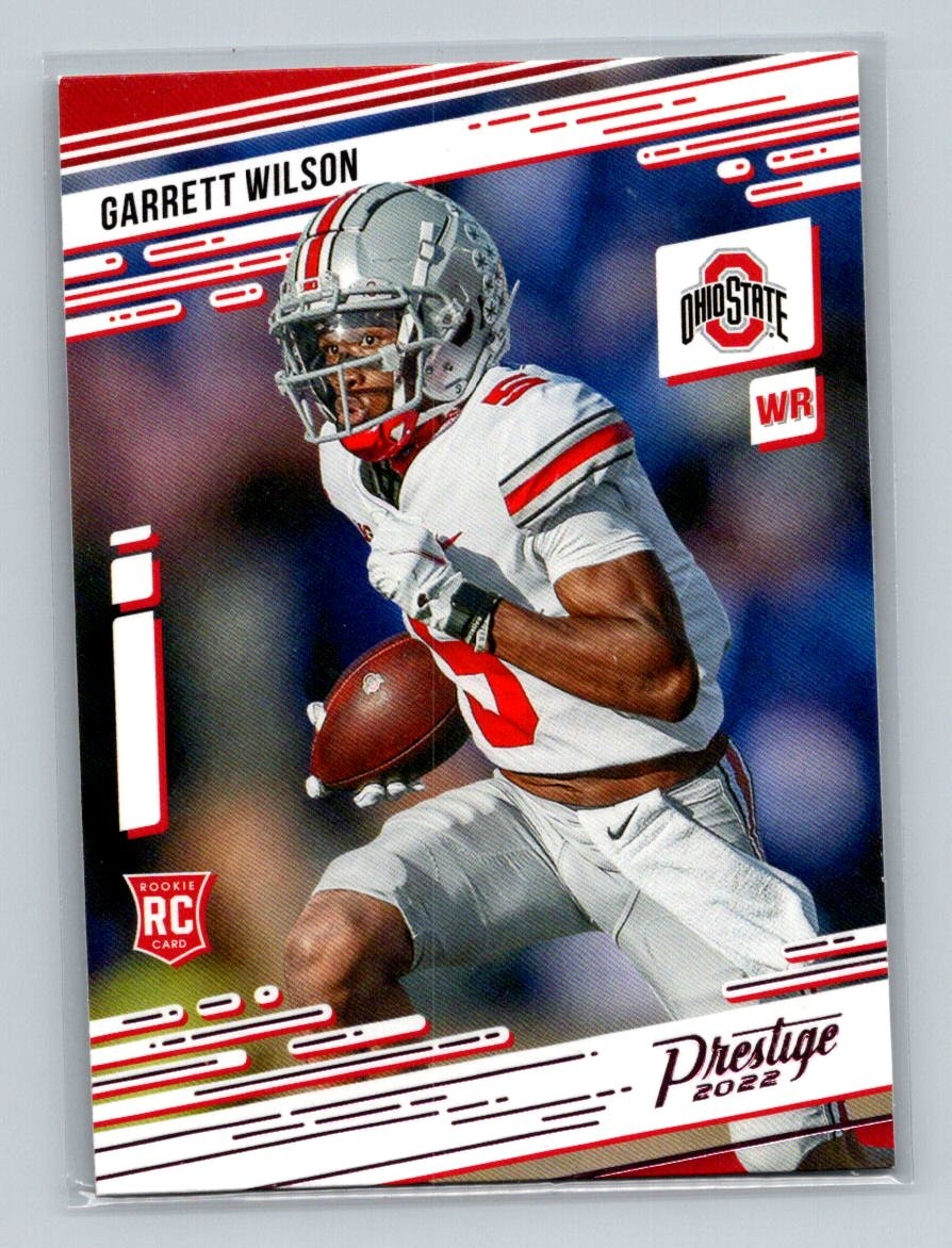 Garrett Wilson 2022 Panini Chronicles Draft Picks Prestige Pink #7 RC NY Jets