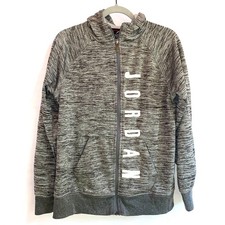 Boys Nike Air Jordan Zip-Up Sweatshirt Gray sz. XL