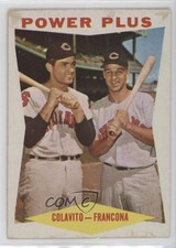 1960 Topps Power Plus ( ) Rocky Colavito Power Plus ( ) Tito Francona #260 3a7