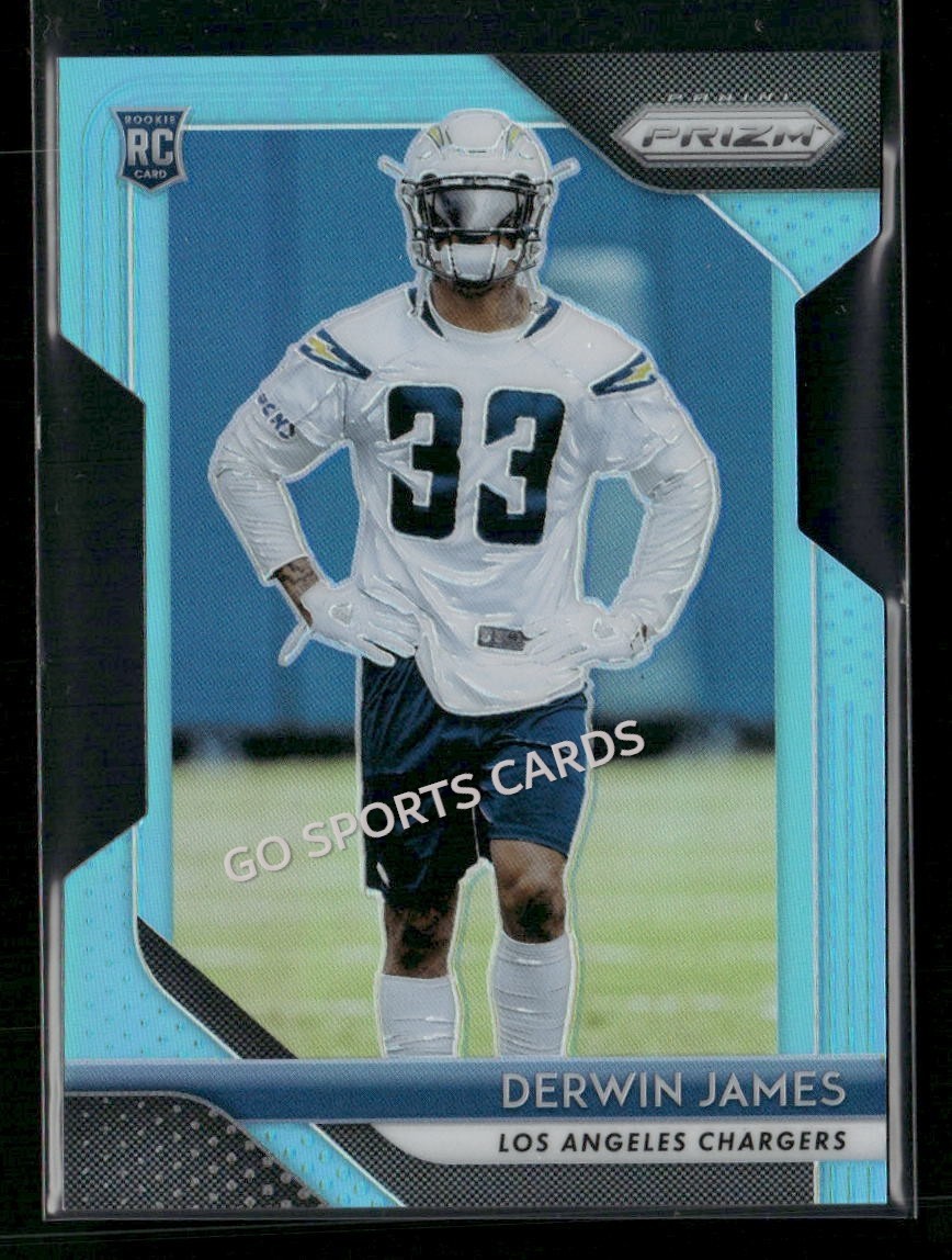 2018 Panini Prizm Light Blue Prizm /199 Die Cut Derwin James #248 Rookie RC