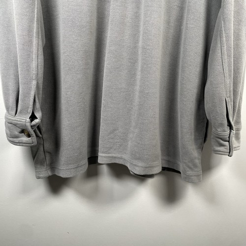 Aerie Oversized Long Flannel Trucker Shacket Outdoor Top Grey Womens Size L - Picture 19 of 20
