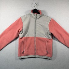 The North Face Jacket Girls Large Pink Polartec Fleece Full Zip Colorblock
