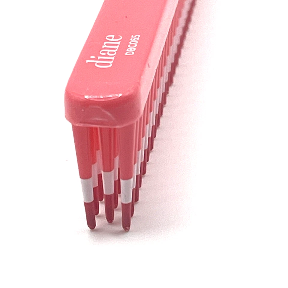 Diane Teasing Comb Iónico 7-1/4" Cepillo de Teasing Levantamiento de Volumen Rosa 3 Filas Todo el Cabello Foto 4 de 4