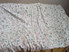 Vintage Laura Ashley Melrose Floral Lined Curtains Cottagecore 210 w 126 cm long